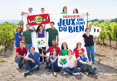 L'équipe de Bioviva, engagée pour des jeux pédagogiques et l'optimisation de leurs process, grâce à Bubble Plan